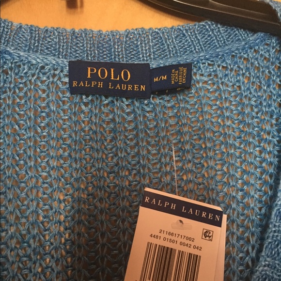 Polo Ralph Lauren Top Size- M Color Blue - Picture 2 of 2